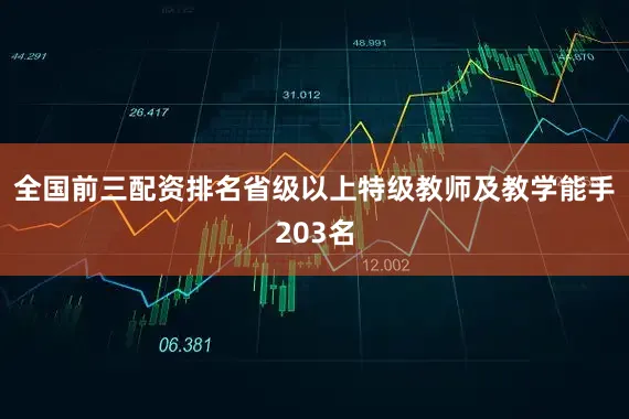 全国前三配资排名省级以上特级教师及教学能手203名