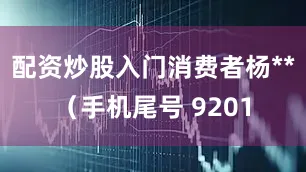 配资炒股入门消费者杨**（手机尾号 9201